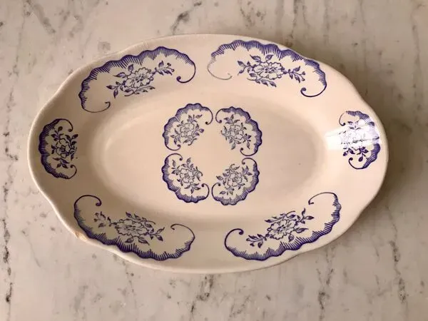 Illustration numéro 4 du produit Ravier digoin sarreguemines modèle ''cordoue'' années 40-50