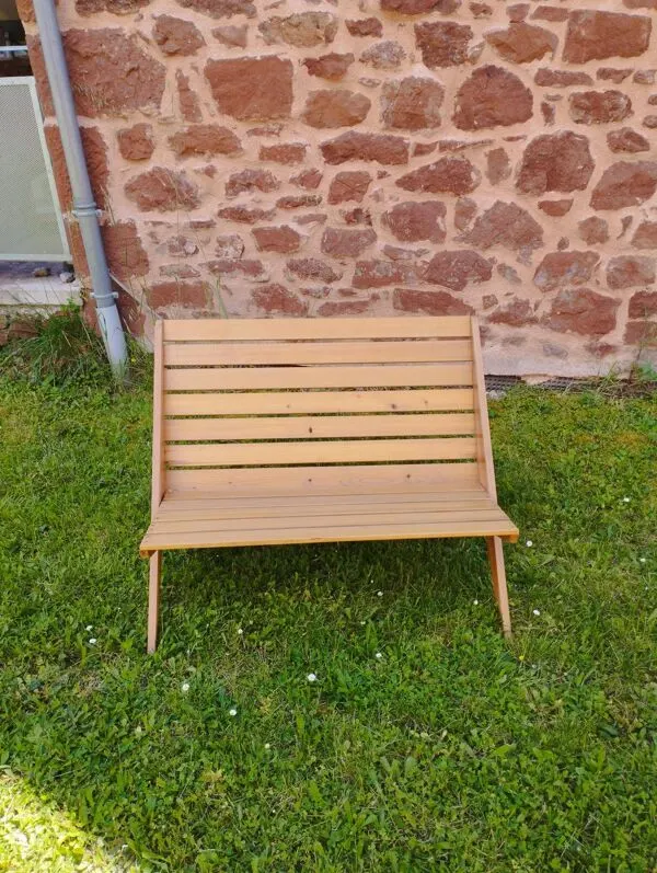 Illustration numéro 4 du produit Banc pliant vintage