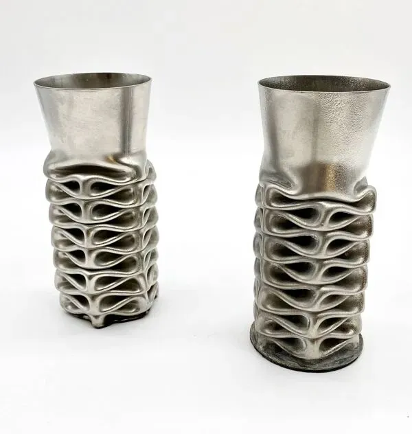 Illustration numéro 4 du produit Paire de vases « compression » par jacques moniquet – 1970s