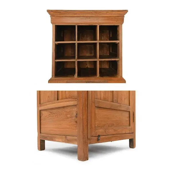 Illustration numéro 4 du produit Meuble d’hôtel en bois à 9 casiers