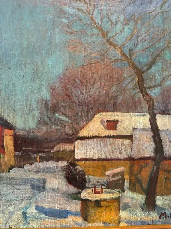 Illustration numéro 4 du produit Village sous la neige signé Melnikov