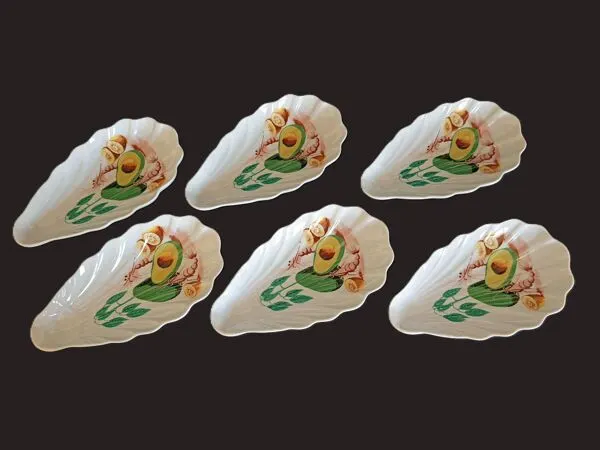 Illustration numéro 4 du produit Service à avocats pour 6 pers. en porcelaine, manufacture Pillivuyt