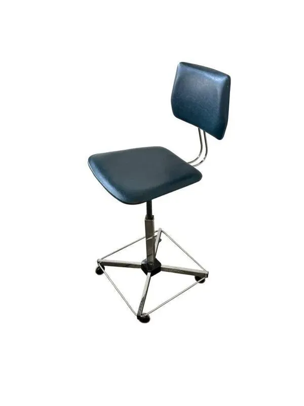 Illustration numéro 4 du produit Chaise de bureau industrielle vintage / chaise d'atelier / chaise de bureau