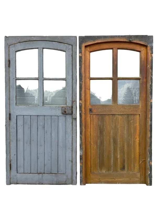 Illustration numéro 4 du produit Porte ancienne en sapin avec bâti