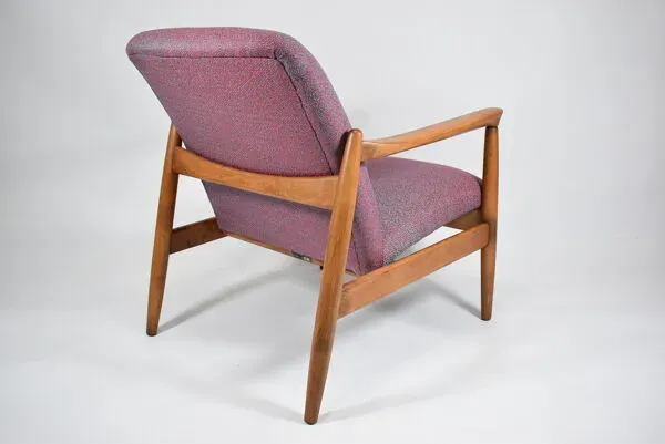 Illustration numéro 4 du produit Fauteuil restauré original GFM-64, designer E.Homa, années 1960, Teck
