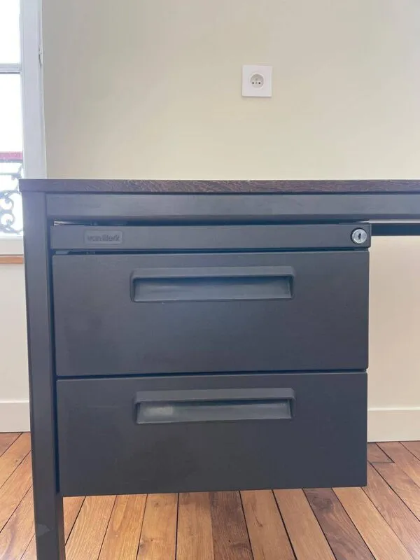 Illustration numéro 4 du produit Bureau Industriel Van Blerk en acier et formica