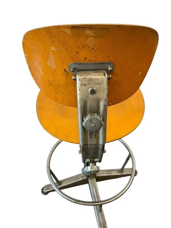 Illustration numéro 4 du produit Chaise d'atelier/de bureau/d'usine industrielle vintage