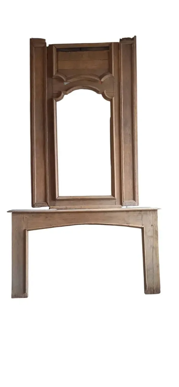 Illustration numéro 4 du produit Cheminée et trumeau de château XVIIIe en chêne