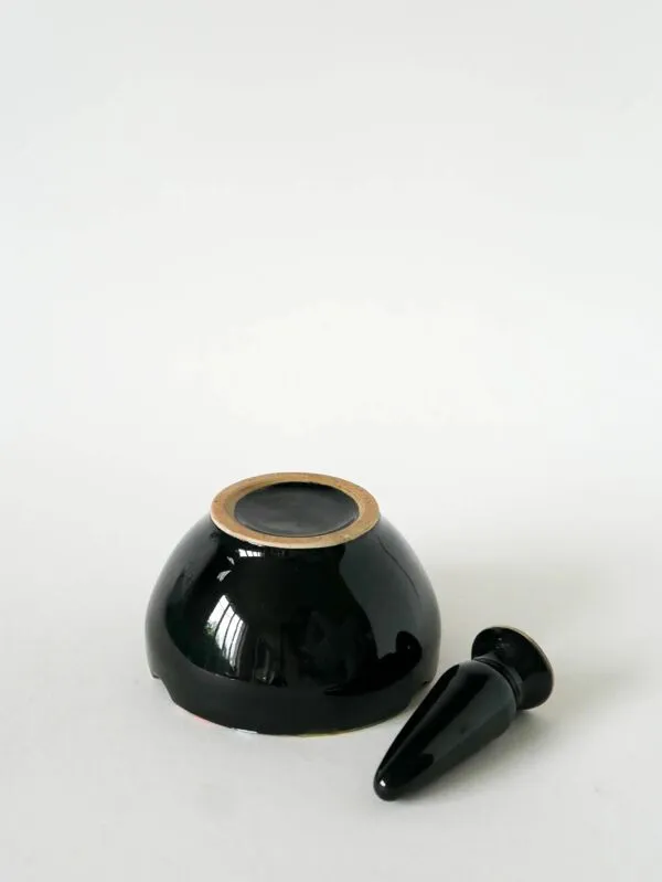 Illustration numéro 4 du produit Grand mortier en céramique, noir & multicolore, 1960