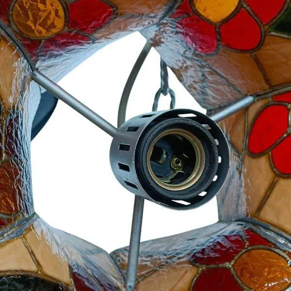 Illustration numéro 4 du produit Plafonnier vintage de style Tiffany