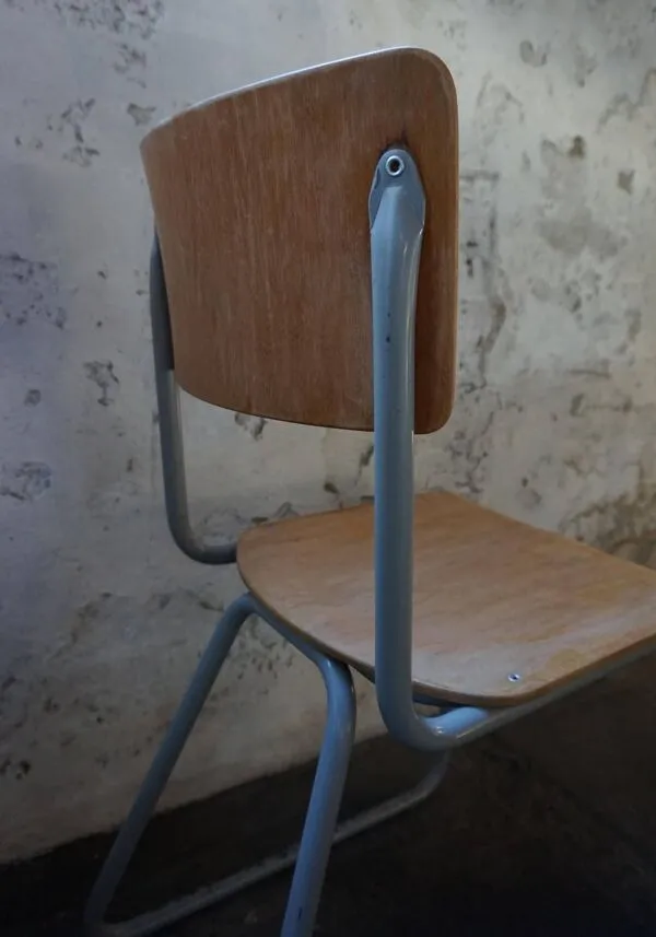 Illustration numéro 4 du produit Chaises industrielles vintage Willem Hendrik Gispen pour Gispen années 1950, ensemble de 2