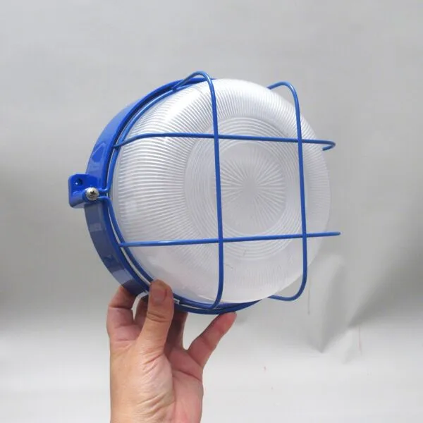 Illustration numéro 4 du produit Applique ou plafonnier industriel bleu