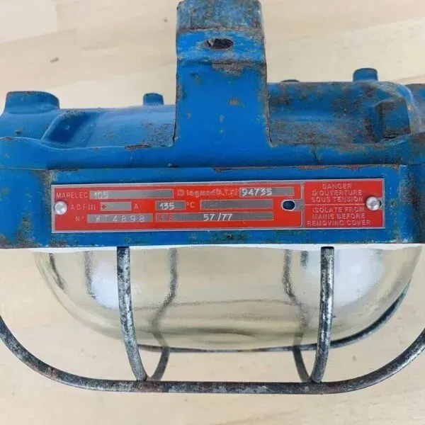 Illustration numéro 4 du produit Applique hublot industrielle Mapelec anti déflagration vintage