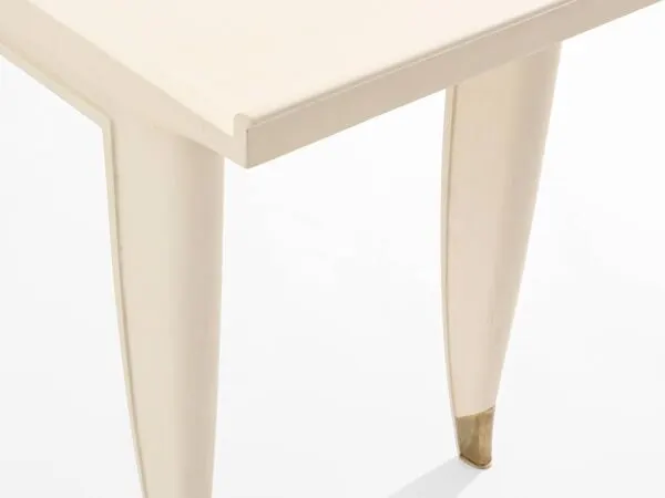 Illustration numéro 4 du produit Maurice Jallot table basse chêne peint à décors d’oiseaux 1930