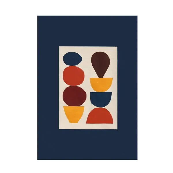 Illustration numéro 4 du produit Collage abstrait sur papier signée Eawy