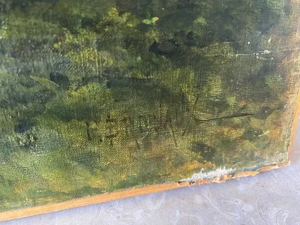 Illustration numéro 4 du produit Paysage de campagne signé Brouaux