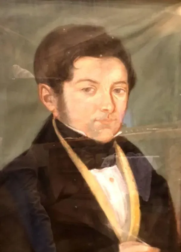 Illustration numéro 4 du produit École française du XIXe.portrait de notable.pastel