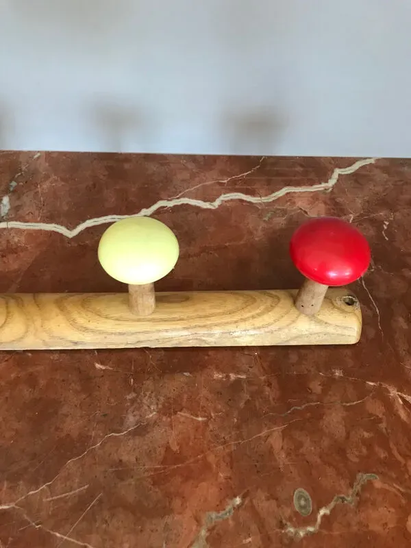 Illustration numéro 4 du produit Ancien porte manteaux a 4 patères  écoliers