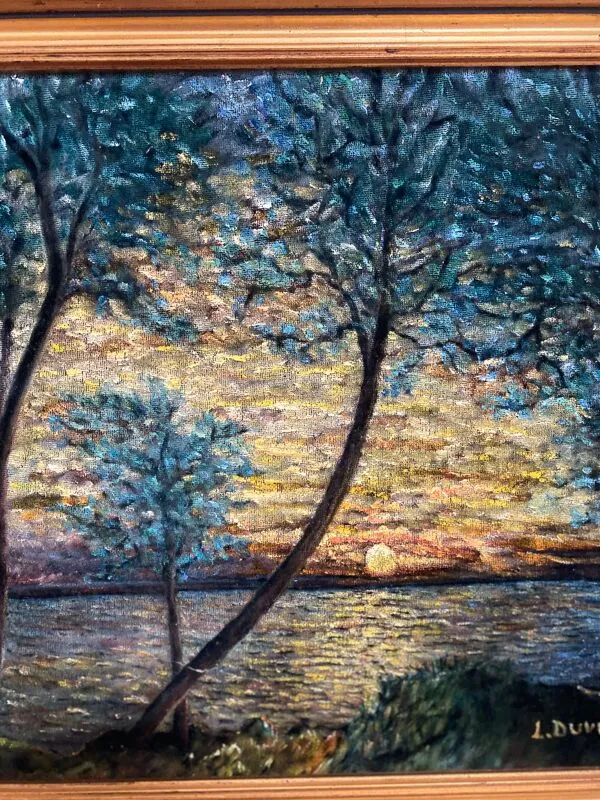 Illustration numéro 4 du produit Tableau Huile Lucien DUVERT (Montluçon) - Paysage Post-Impressionniste