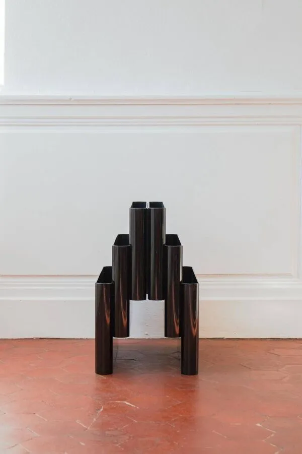 Illustration numéro 4 du produit Porte revues vintage Giotto Stoppino pour Kartell, modèle 4675, noir b