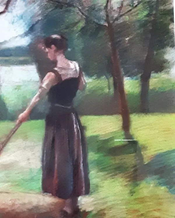 Illustration numéro 4 du produit Jeune fille dans le parc