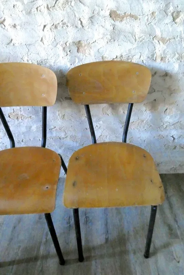 Illustration numéro 4 du produit Paire de chaises Ecolauto des années 60