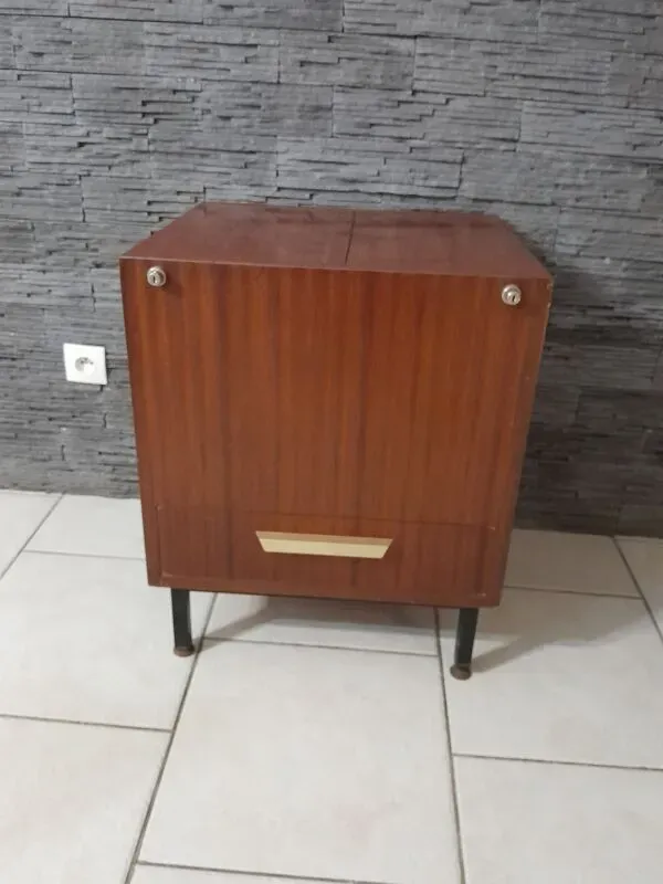 Illustration numéro 4 du produit Meuble de métier range dossier bureau teck vintage caisson médecin