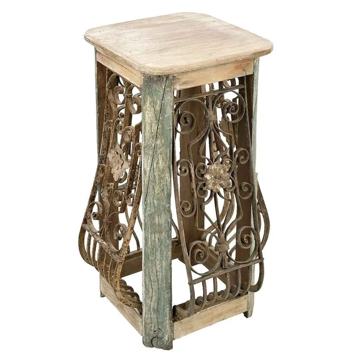 Illustration numéro 4 du produit Sellette en bois et acier