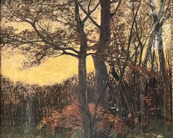 Illustration numéro 4 du produit KOWALSKI Ivan, Pastel paysage rivière sous-bois signé début XXème