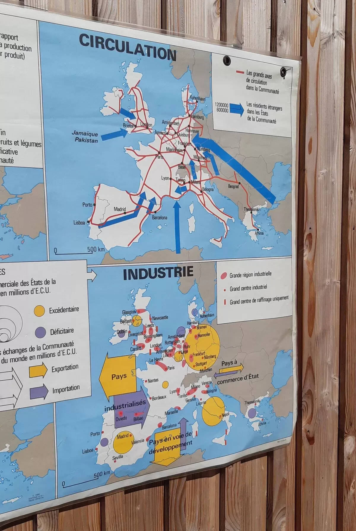 Illustration numéro 4 du produit Carte scolaire MDI représentant l'Union européenne