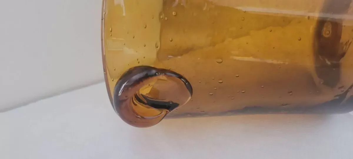 Illustration numéro 4 du produit Seau à glace en verre soufflé 1980