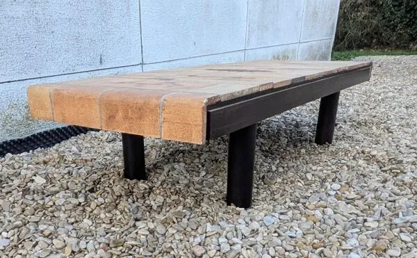 Illustration numéro 4 du produit Table Basse Herbier Design Vintage Capron Barrois Vallauris