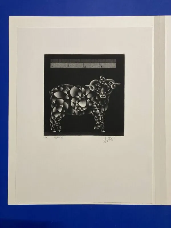 Illustration numéro 4 du produit Mario avati (1921-2009), merinos, manière noire, 1970