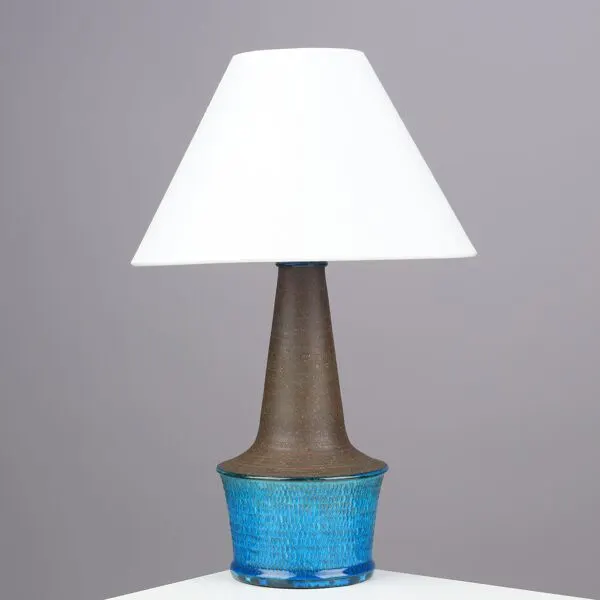 Illustration numéro 4 du produit Lampe de table Nils Kahler en céramique Herman A. Kähler, Danemark, 1960 signée