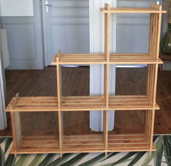 Illustration numéro 4 du produit Etagère en pin massif style Regain