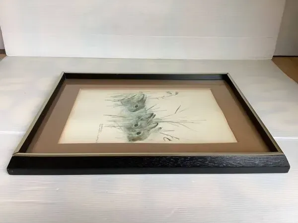 Illustration numéro 4 du produit Grand cadre avec des lapins dans la nature