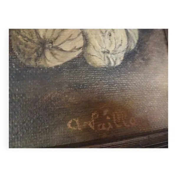 Illustration numéro 4 du produit Nature morte aux fruits de saison, huile sur toile signée André-Pierre Cailleret