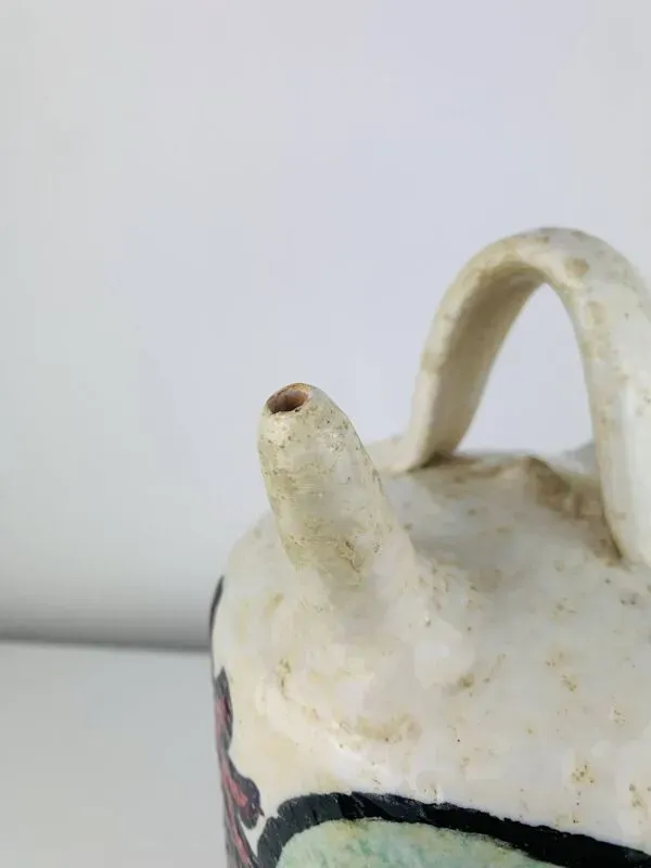 Illustration numéro 4 du produit Pichet gargoulette céramique par Pablo Sanguino, coq, années 60