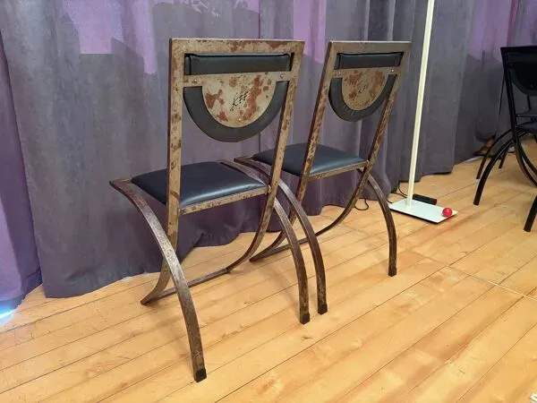 Illustration numéro 4 du produit Pair of Sinus chairs designed by Karl Friedrich Förster, KFF, Germany, 1990