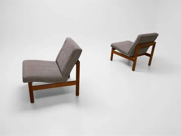 Illustration numéro 4 du produit Paire fauteuils teck par france & son - vintage 1960