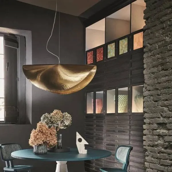 Illustration numéro 4 du produit Suspension Brass 96 – Gervasoni (Design Paola Navone) – Laiton Mat – 120 cm