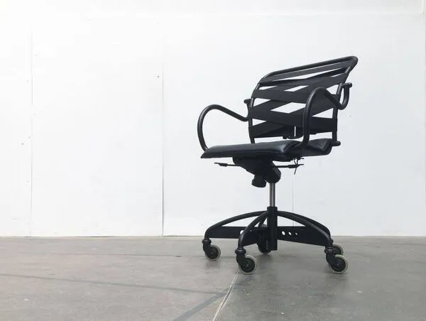 Illustration numéro 4 du produit Fauteuil pivotant vintage Canasta italien par Heron Parigi pour Heron Parigi Design