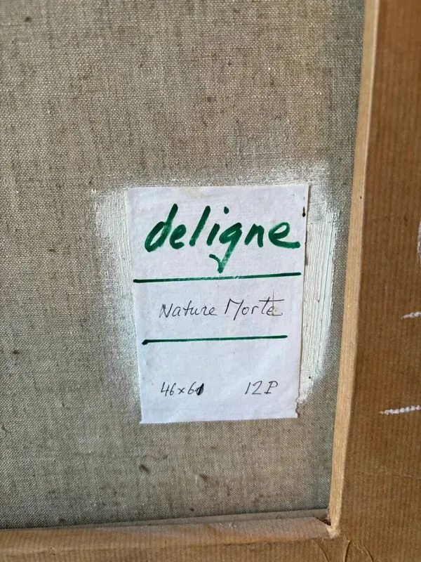 Illustration numéro 4 du produit Nature morte signée Deligne