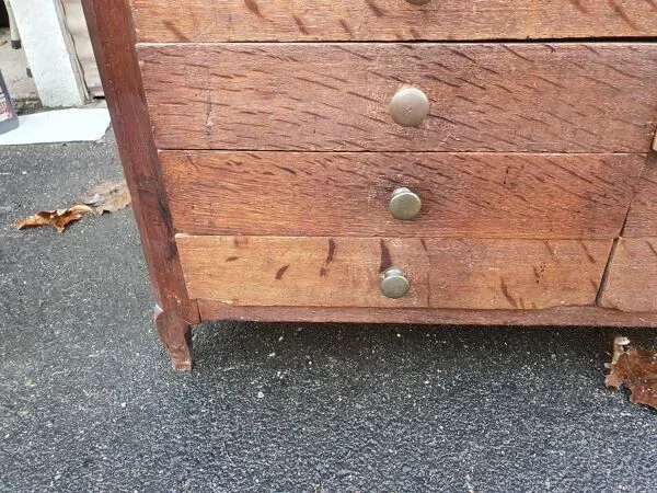 Illustration numéro 4 du produit Meuble de metier chene debut XXe