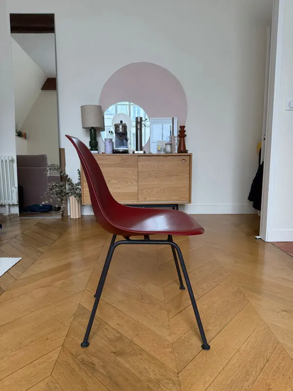 Illustration numéro 4 du produit Chaise Eames DSX Vitra bordeaux