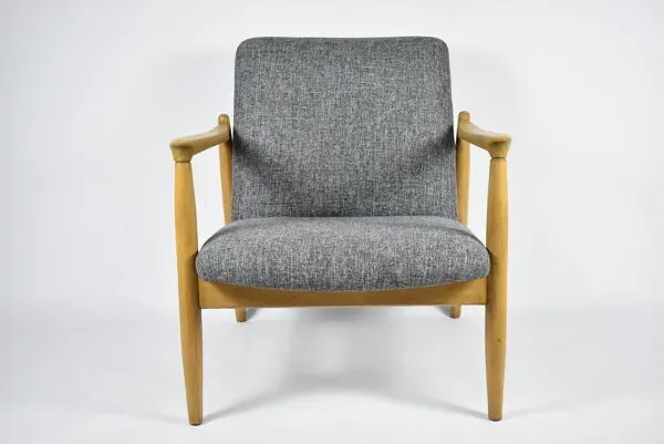 Illustration numéro 4 du produit Fauteuil restauré GFM-64, designer E.Homa, années 1960, gris