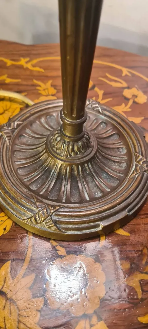 Illustration numéro 4 du produit Lampe pied bronze 19e