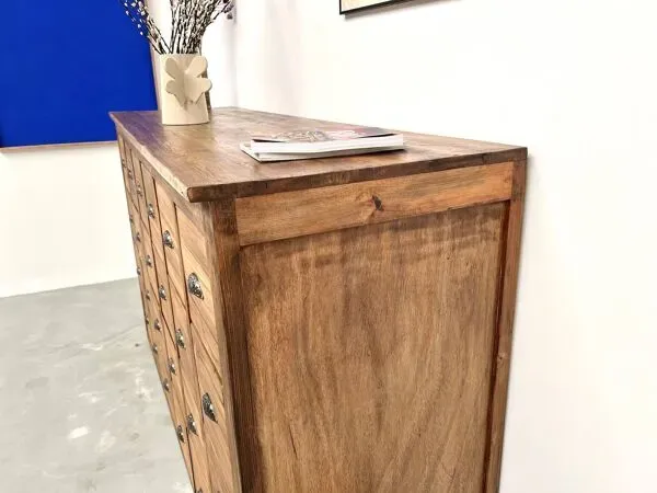 Illustration numéro 4 du produit Meuble de métier à 24 tiroirs en pin massif, années 50