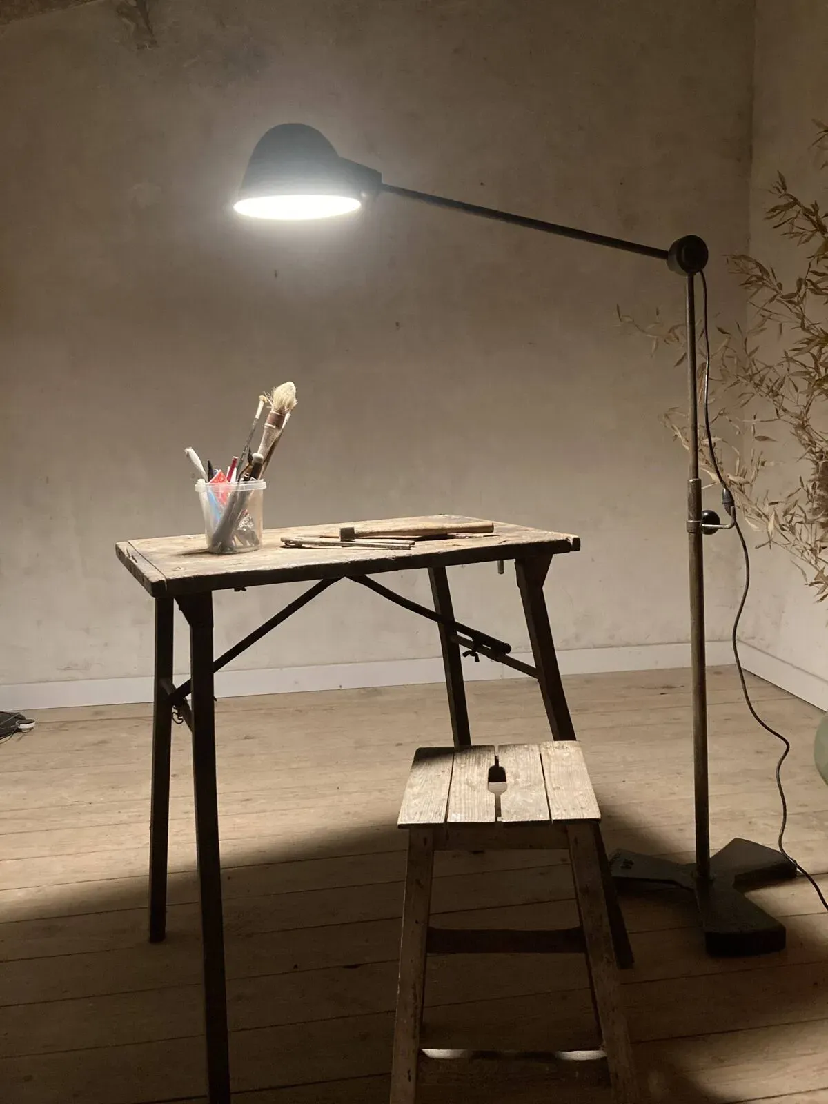 Illustration numéro 4 du produit Lampadaire industriel atelier vintage