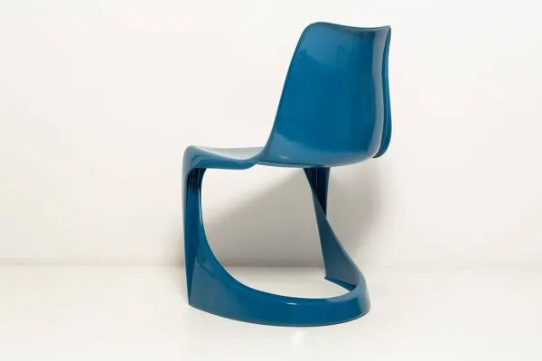 Illustration numéro 4 du produit Chaise Cado bleu mer de milieu du siècle, Steen Østergaard, Europe, années 1960
